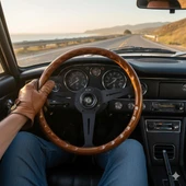 Premium Direksiyon ahşap-siyah Klasik ve sportif estetik görünüm thumbnail 2