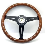 Premium Direksiyon ahşap-siyah Klasik ve sportif estetik görünüm thumbnail 1