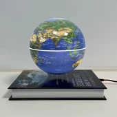 Kitap Şeklinde Manyetik Dönen Işıklı Dünya Küre - 4