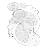 BUFFER® Ayakkabı İçi Ayak Kaydırmaz Dolgulu Rahat Silikon Pedi Tabanlığı - 6