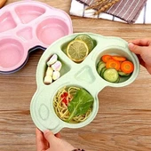 BUFFER® Bebekler İçin Araba Şeklinde Sevimli Mama Tabağı Çocuk Tabldot - 5