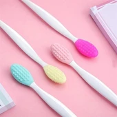 BUFFER® 2 Adet Dudak Fırçası Peeling Etkili Gözenek  Siyah Nokta Temizleyici Akne Giderici Çift Yönl - 1