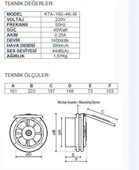 Ayas 25 cm Kapaklı Cam Aspiratörü KTA-250-4K-M - 2