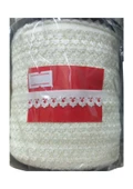 Çamaşır Lastiği Dantelli 1 cm 75 Metre 1 Top Ekru - 1