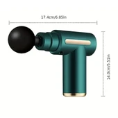 BUFFER® 4 Masaj Başlıklı Titreşim, Şarj Edilebilir Küçük Masaj Aleti,Masaj Tabancası - 3