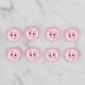 Loren Crafts pembe 8 li ayak izi düğme - 436 thumbnail 2