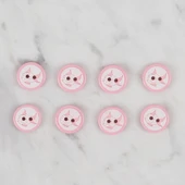 Loren Crafts pembe 8 li balık düğme - 570 thumbnail 2