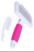 BUFFER® Kedi Köpek Telli Küçük Boy Tüy Bakım Seti Evcil Hayvan Tarama Fırçası - 8