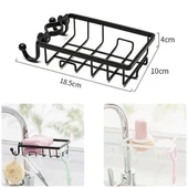 BUFFER® Paslanmaz Çelik Mutfak Banyo Musluğuna Sabitlenebilir Sabunluk - 3