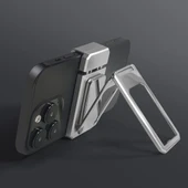 BUFFER® 360 derece Dönen Tüm Telefon Tipleri İle Uyumlu Metal Telefon Standı Braket - 5