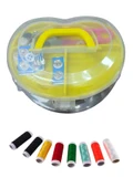 İplik Set Büyük Kalp Plastik Dikiş Seti - 1