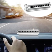 BUFFER® Alüminyum Kasa Gri Renk Çevirmeli Araç Içi Telefon Numaratörü Park Oto Numaratörü - 1