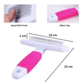 BUFFER® Kedi Köpek Telli Küçük Boy Tüy Bakım Seti Evcil Hayvan Tarama Fırçası - 6