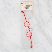 Loren Plastik Amigurumi Gözlük Kırmızı thumbnail 2