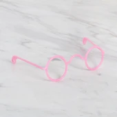Loren Plastik Amigurumi Gözlük Pembe thumbnail 1