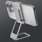 BUFFER® 360 derece Dönen Tüm Telefon Tipleri İle Uyumlu Metal Telefon Standı Braket - 2