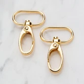 Loren 3 cm 2 li Altın Rengi Makrome Anahtarlık Kan - 1