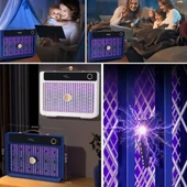 BUFFER® 4000mAh Şarj Edilebilir Kablosuz 3000V Yüksek Güçlü Elektrikli Sivrisinek Öldürücü Sivrisinek Öldürme Lambası,Sinek Kıran BG-009 2000 mah - 4