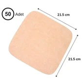 100 Adet Air Fryer Pişirme Kağıdı Tek Kullanımlık Yağ Su Geçirmez Yapışmaz Deliksiz Düz Kare Model - 3