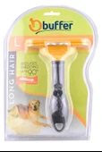 BUFFER® 23 KG Üzeri Uzun Tüylü Köpekler İçin Tüy Toplayıcı Ergonomik Tarak - 4