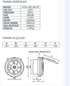 Ayas 20 cm Kapaklı Cam Aspiratörü KTA-200-4K-M - 2