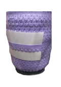 Çamaşır Lastiği Dantelli 1 cm 75 Metre 1 Top Açık Mor - 1