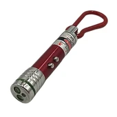 BUFFER® 3 Fonksiyonlu Kırmızı Beyaz Işıklı Led Lazer Kedi Köpek Oyuncak Anahtarlık - 2