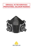 Delta Plus M6200 Yarım Yüz Maske | ABEK1 Gaz + P3 Toz Filtreli, Kimyasal ve Partikül Koruma Seti thumbnail 1
