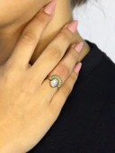 Doğal Taş Aytaşı Doğal Taşlı Antik Model Kadın Ayarlanabillir Yüzük euy82ay thumbnail 2