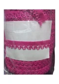 Çamaşır Lastiği Dantelli 1 cm 75 Metre 1 Top Fuşya - 1