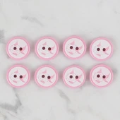 Loren Crafts pembe 8 li balık düğme - 571 thumbnail 2