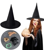 Cadı Şapkası Cadı Tırnakları Cadı Burnu Cadı Çenesi Cadı Diş Seti thumbnail 3