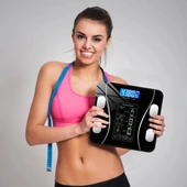 BUFFER® Dijital Baskül Yağ Ölçer Fonksiyonlu Akıllı Baskül Bluetooth Bağlantılı Tartı - 3