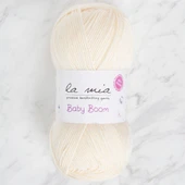 La Mia Baby Boom Krem El Örgü İpi - 25 - 34107 thumbnail 1