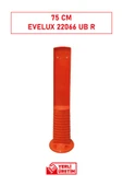 Evelux 22066 UB R Esnek Yön Ayırıcı Delinatör 75 cm | Reflektörlü Trafik Güvenlik Ekipmanı ​ thumbnail 3