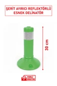 Evelux 22039 Şerit Ayırıcı Esnek Delinatör 30 cm | Kompakt Boyutlu ve Reflektörlü Trafik Ürünü thumbnail 1