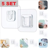 Geçmeli Klips Eşya Sabitleme Askısı 5 Set - 1