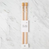 La Mia Whitewood 12 mm 36 cm Ahşap Örgü Şişi thumbnail 1