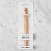 La Mia Whitewood 12 mm 15.5 cm Ahşap Yün Tığ thumbnail 1