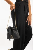Büzgülü Model Si̇yah Kadın Omuz Çantası - 2