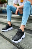 CH089 - CBT Low Top Lace Up Erkek Ayakkabı SIYAH - 4