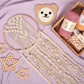 Loren Crafts 10 Adet Ham Boru Ahşap Boncuk 16mm - 3