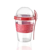 BUFFER® Taken Go Kapaklı Kaşıklı Pratik Taşınabilir Meyveli Yoğurt Kabı - 6