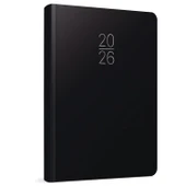 Gıpta 2026 Günlük Çizgili Ajanda 14x20 cm 100-ECK Siyah thumbnail 1