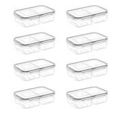 BUFFER® 2 Bölmeli 1+1 Litre Kilitli Kapaklı Erzak Saklama Kabı LC-525 thumbnail 8