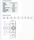 AYAS Draf-350-2k-m  35 cm Monofaze Aksiyal Fan Aspiratör  3000 D/d 220 230 Volt - 2