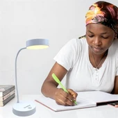 BUFFER® Yuvarlak USBli Dokunmatik 3 Kademeli 360 Derece  Özel Göz Korumalı Led Lityum Masa Lambası - 2