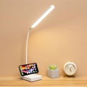 BUFFER® İnce Uzun USBli Dokunmatik 3 Kademeli 360 Derece Özel Göz Korumalı led Lityum Masa Lambası - 1