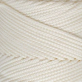 Loren Polyester Soft Macrame Krem El Örgü İpi - LM003 - 34427 - 2