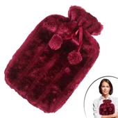 BUFFER® 2 Litre Ponponlu Peluş Sıcak Su Torbası 1.Sınıf Kauçuk Malzeme - 3